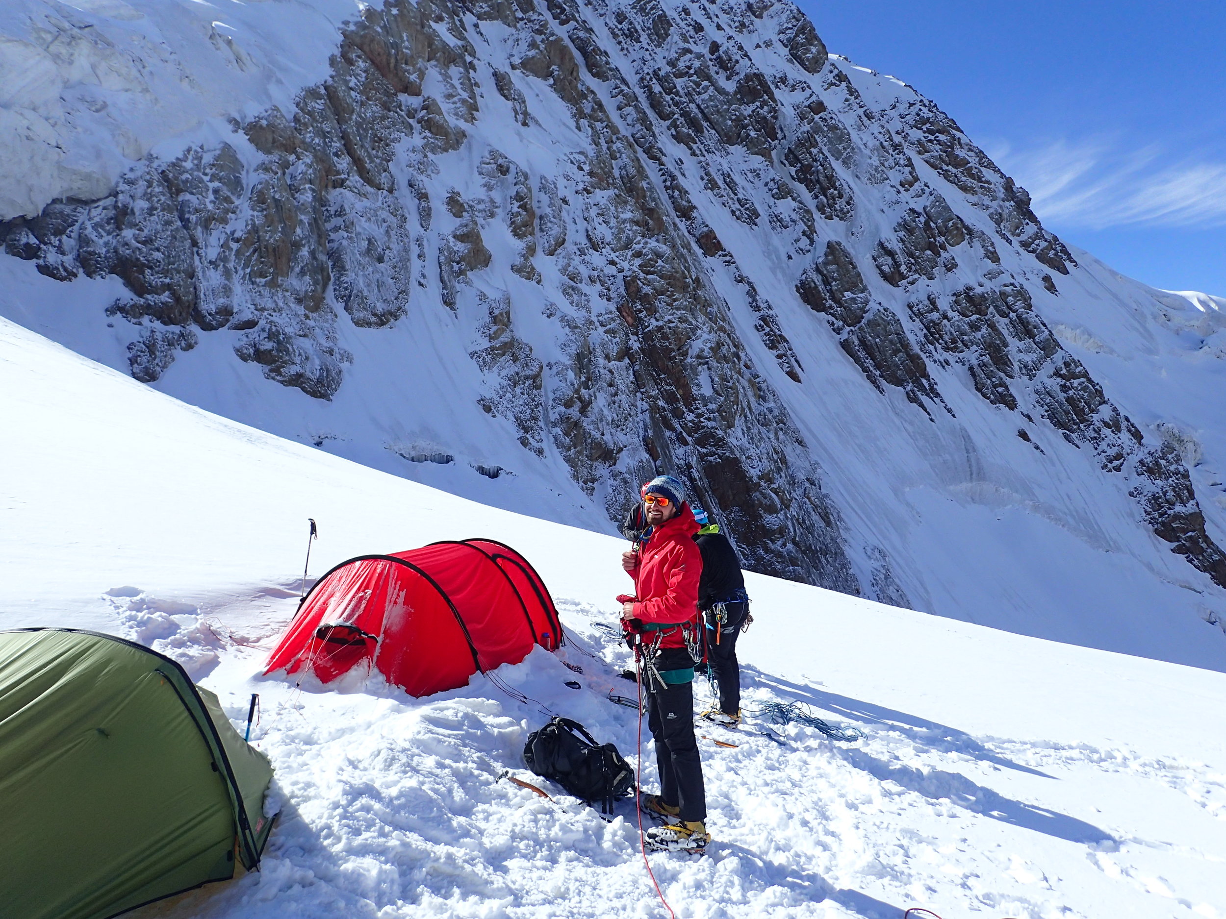 Although high camp was more pleasant in the mornings