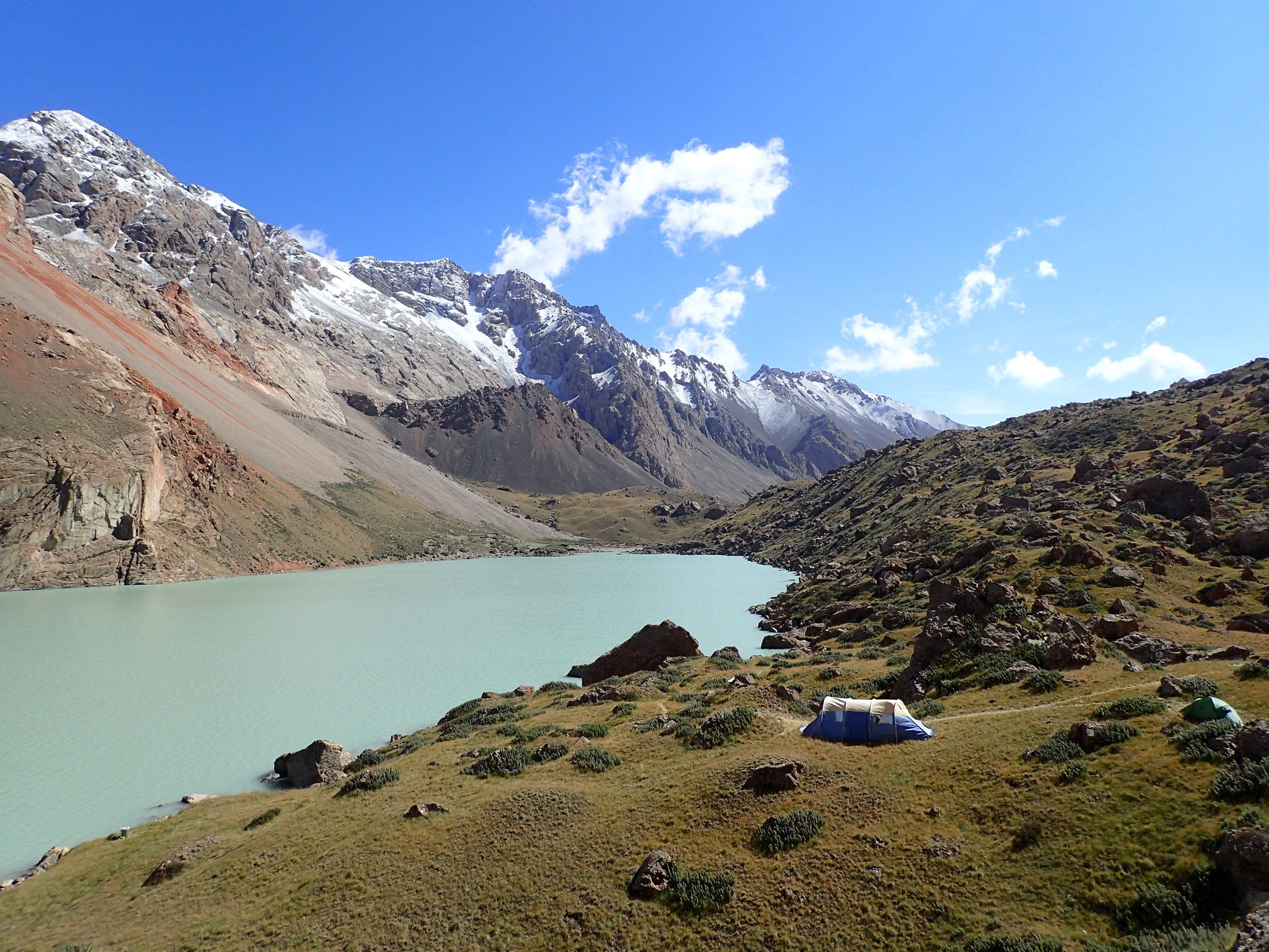 The site of base camp...